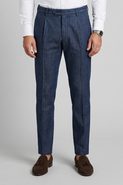 Moro jeans chino in tela di denim MEJ2667 — 805219040079487_1