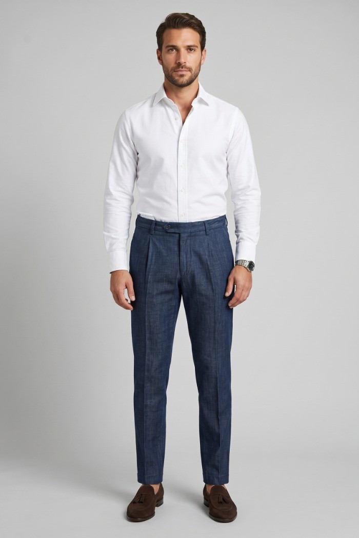 Moro jeans chino in tela di denim MEJ2667 [0602d300]