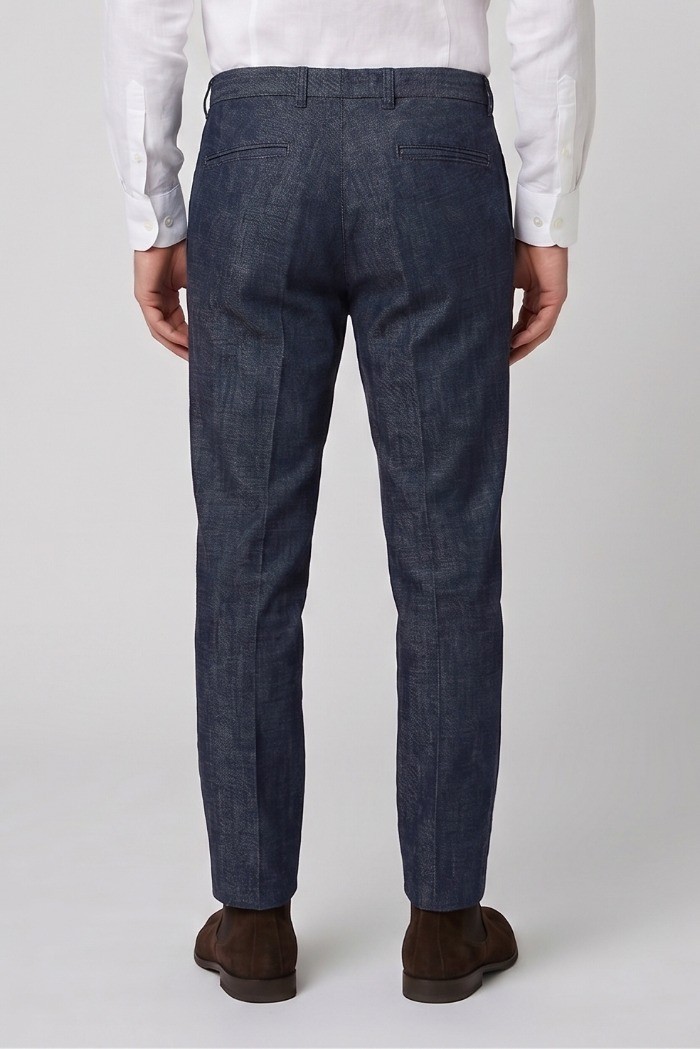 Moro jeans chino in tela di denim di cotone MEJ2665 [19568a9c]