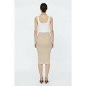 Influencer gonna aderente in maglia a costine 05J7760 [9be99f1b]