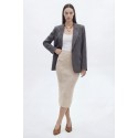 Influencer gonna aderente in maglia a costine 05J7760 [2cf45e1f]