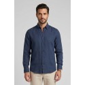 North Sails camicia in lino con collo botton down 664452 [6a094719]