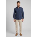 North Sails camicia in lino con collo botton down 664452 [0432c510]