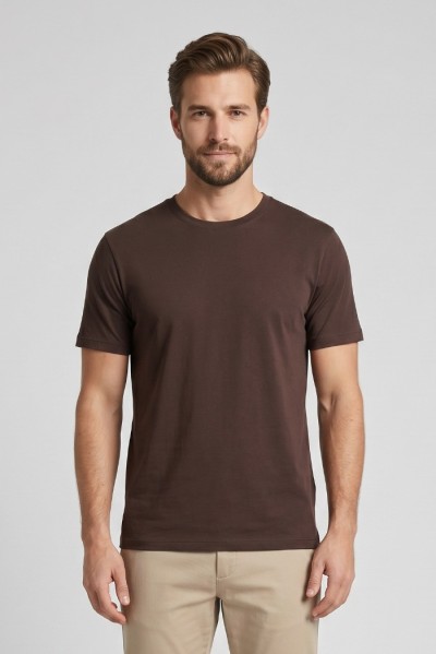 Moro t-shirt girocollo in misto cotone MEM600 — 805219040079485_3