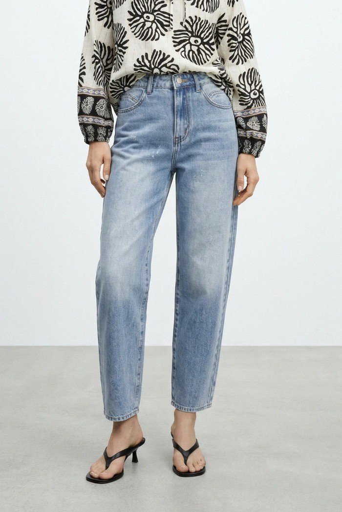 Influencer jeans 5 tasche in denim delavè 05P132 [03e2e725]