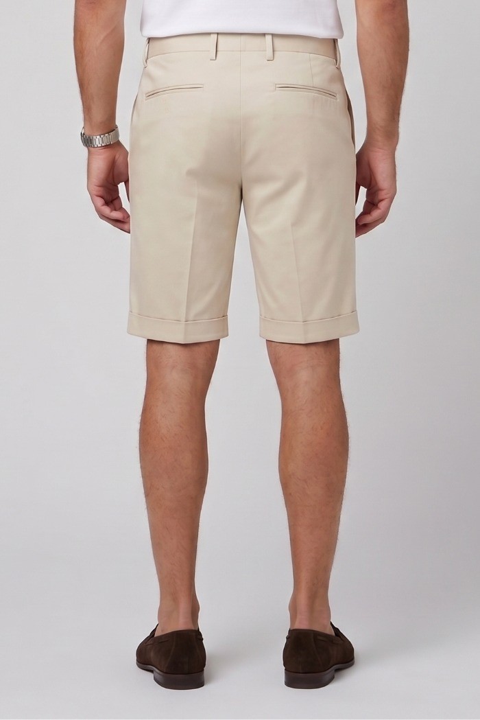 Moro bermuda in misto cotone stretch MEB276 [64115b66]