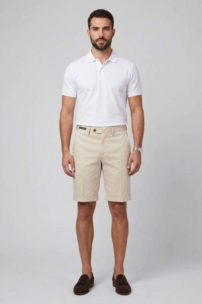 Moro bermuda in misto cotone stretch MEB276 [d30c9a62]