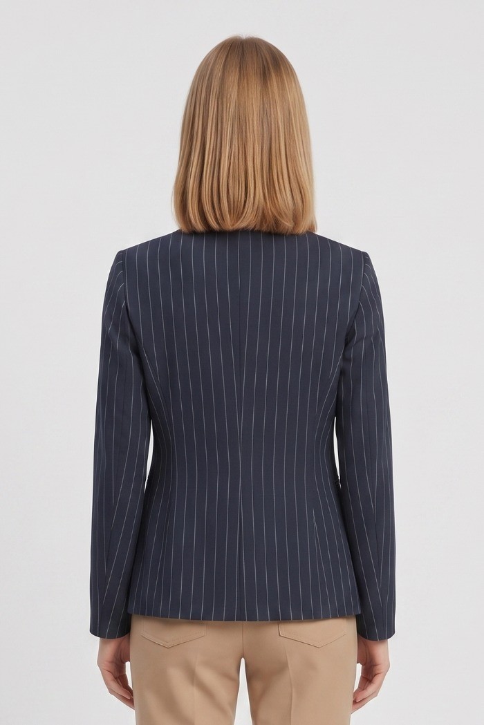 PDK giacca gessata in poliviscosa stretch 056948 [a358c9f8]