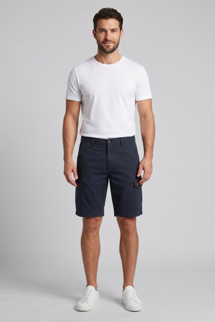Lyle & Scott bermuda cargo in cotone stretch Wembley SH1816ITA [8d3a279e]