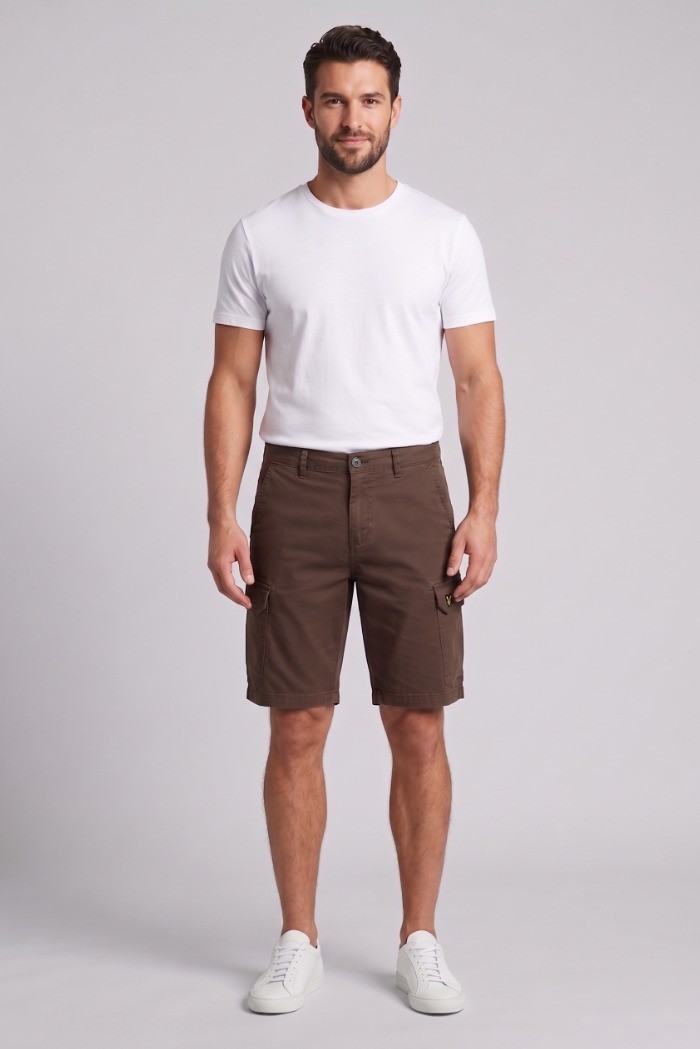 Lyle & Scott bermuda cargo in cotone stretch Wembley SH1816ITA [2b1c67a6]