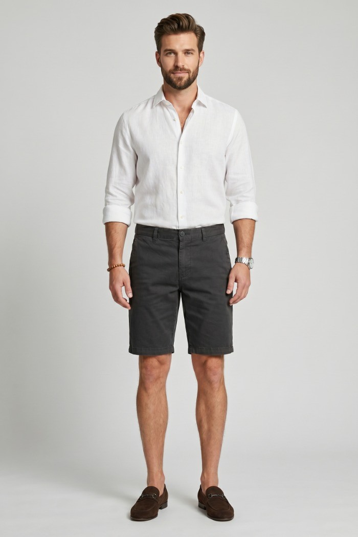 Lyle & Scott bermuda chino in cotone stretch SH1817ITA [b5315d39]
