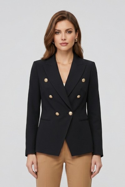 Fly Girl giacca doppiopetto in tessuto stretch 6119/02 — 805219040079625_1