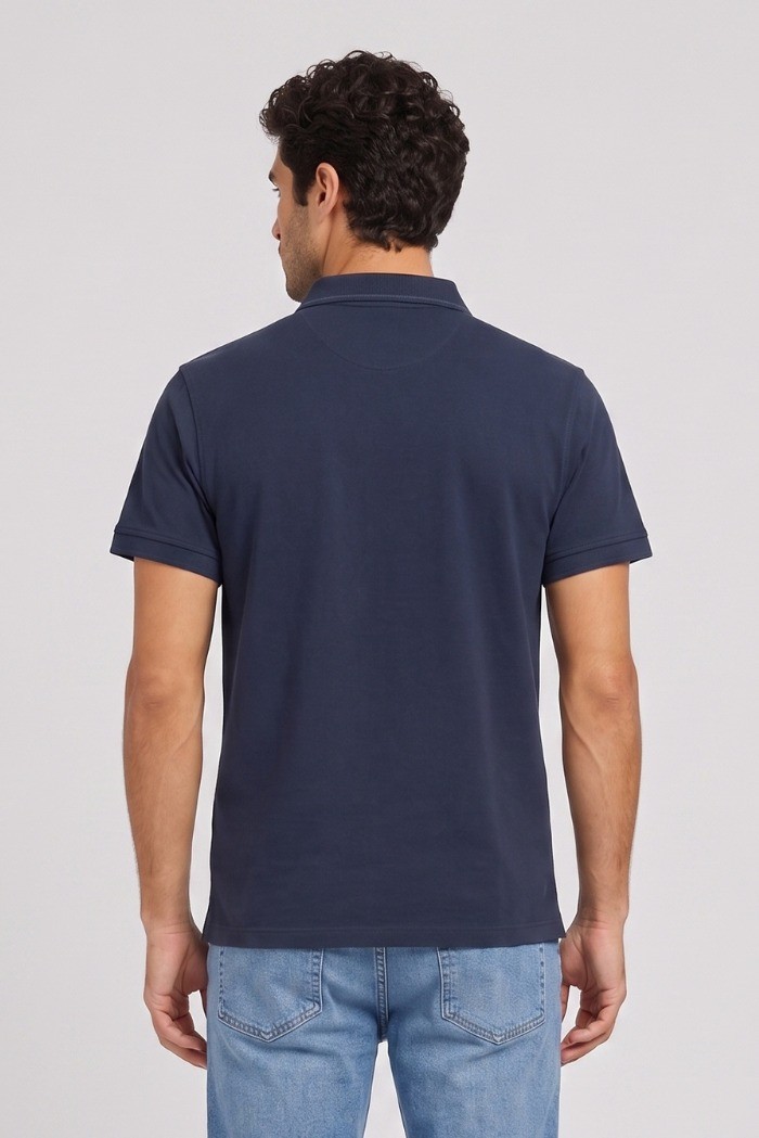 Datch polo in piquet di cotone stretch DM9890 [cd6a2ac4]