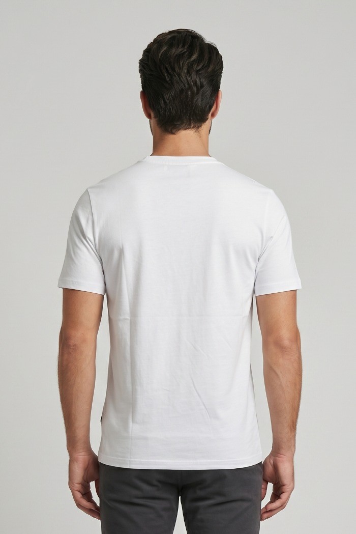 Moro t-shirt girocollo in misto cotone MEM600 [6f4b0fc2]