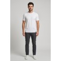Moro t-shirt girocollo in misto cotone MEM600 [d856cec6]