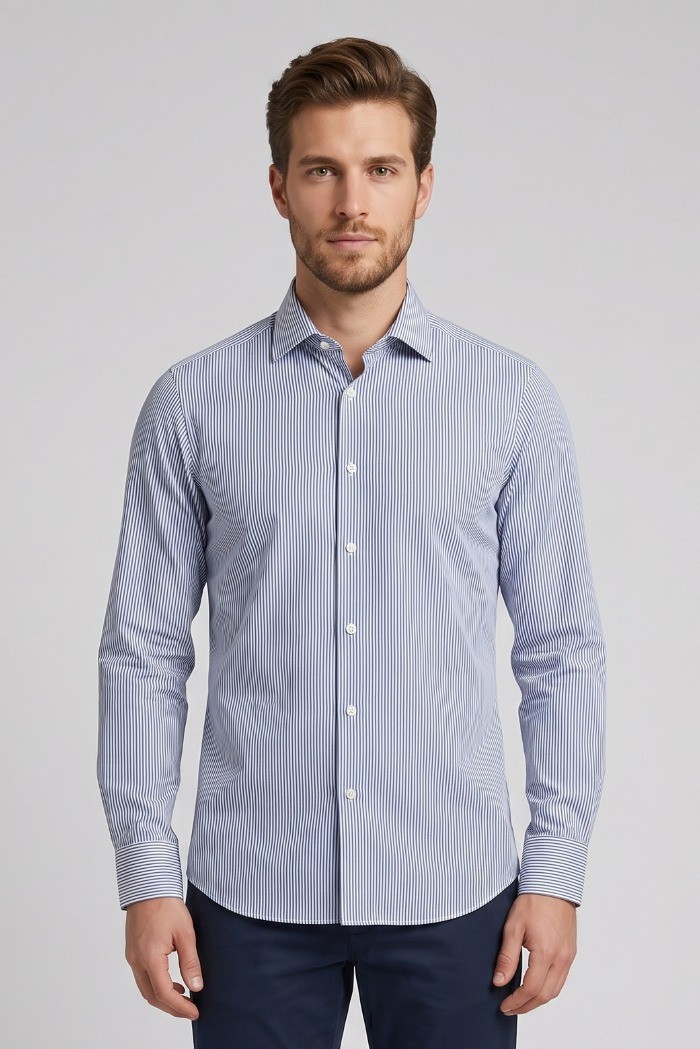 Filippo Gelsi camicia rigata in cotone 120-3F6 [d399cd11]