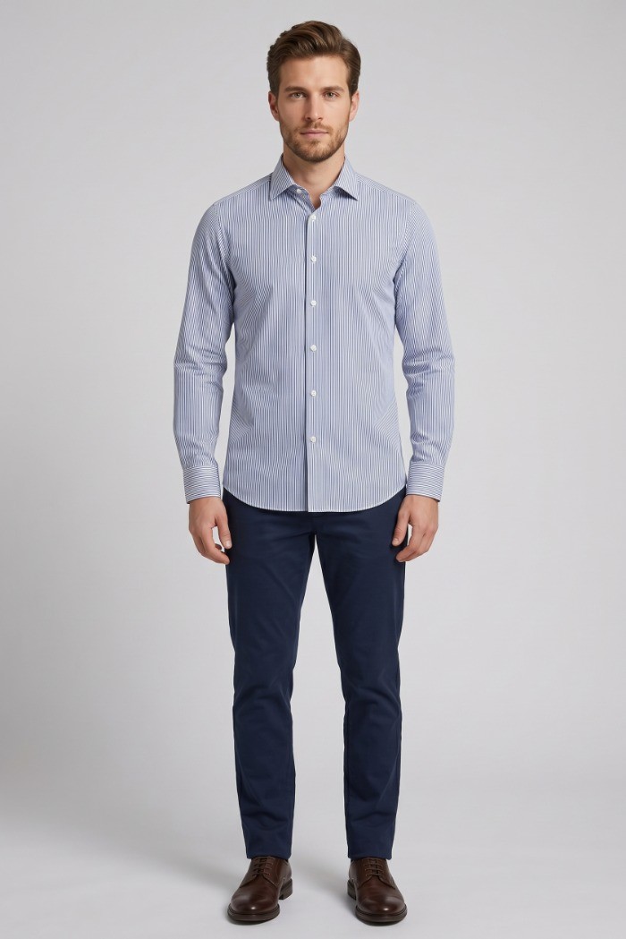 Filippo Gelsi camicia rigata in cotone 120-3F6 [bda24f18]