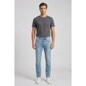 Rifle jeans in denim di cotone stretch lavaggio medio RF571 [280c4649]