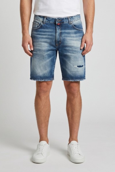 Patriot bermuda in denim di cotone PM6S2SSHOM22 — 805219040079784_1