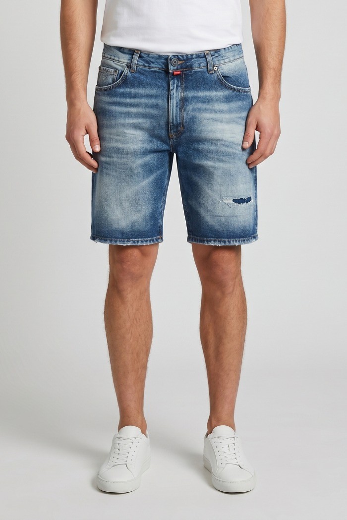 Patriot bermuda in denim di cotone PM6S2SSHOM22 [be4bcbc8]