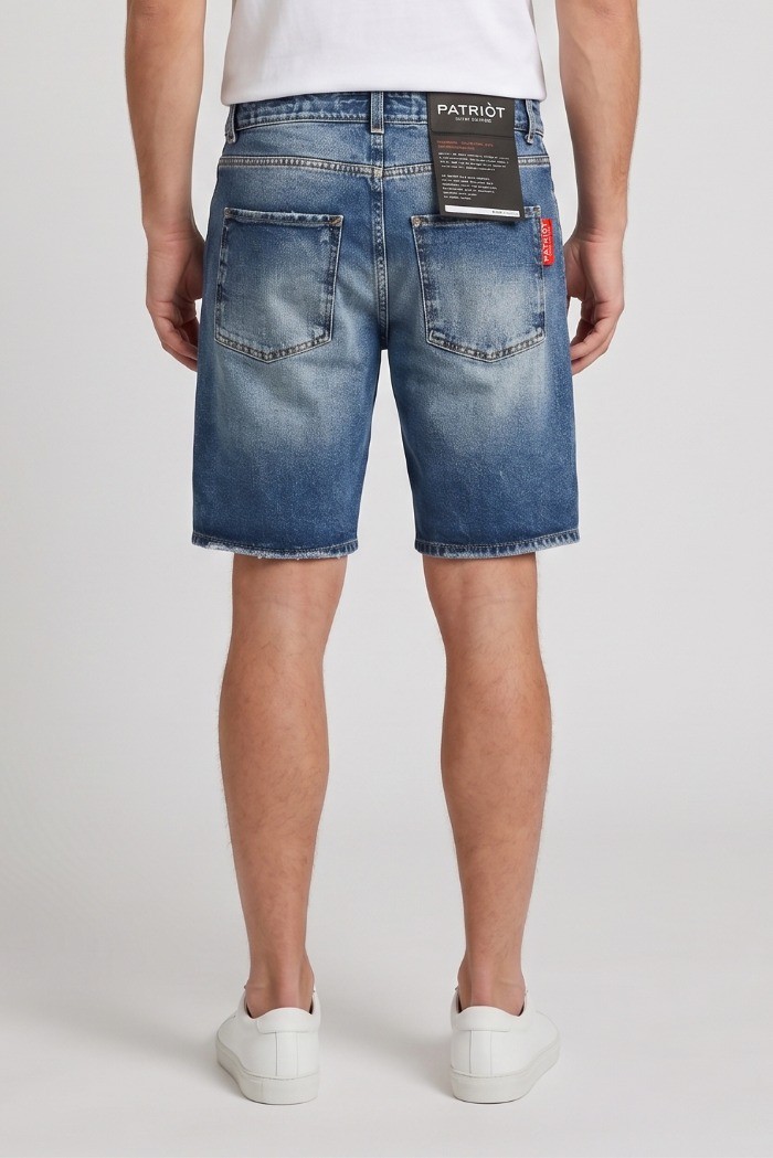 Patriot bermuda in denim di cotone PM6S2SSHOM22 [676d88c5]