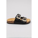 Renato Balestra ciabatta con doppia fascia e fibbie RB104 [b5383c0c]