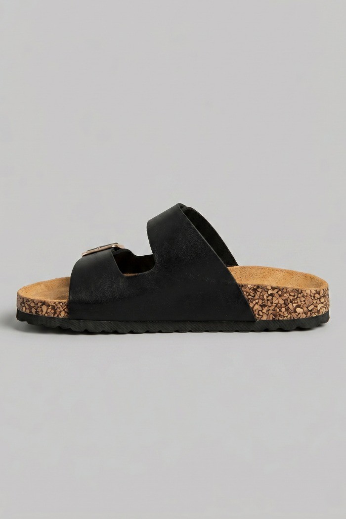 Renato Balestra ciabatta con doppia fascia e fibbie RB104 [6c1e7f01]