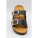 Renato Balestra ciabatta con doppia fascia e fibbie RB104 [db03be05]