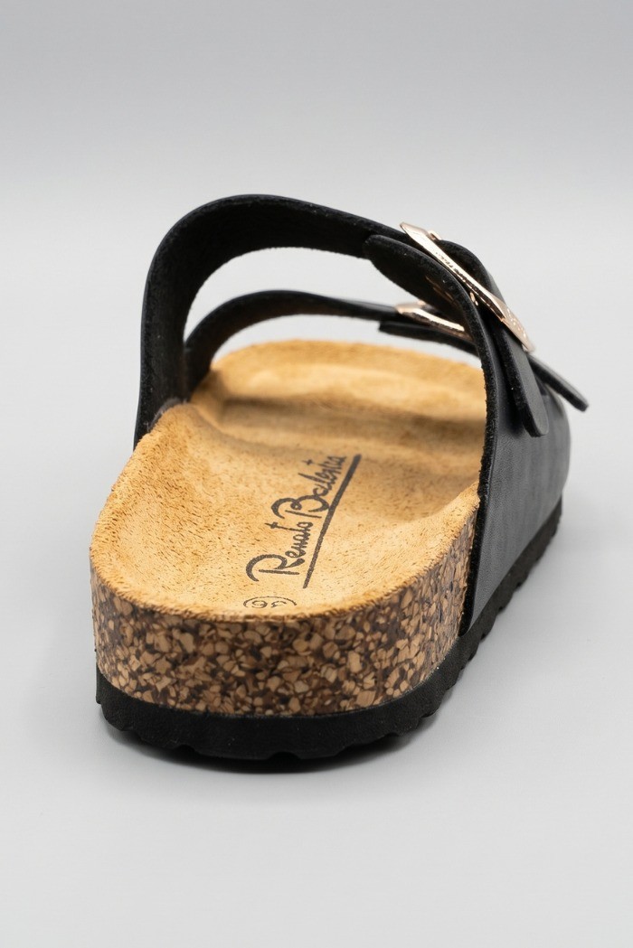 Renato Balestra ciabatta con doppia fascia e fibbie RB104 [de53f91b]