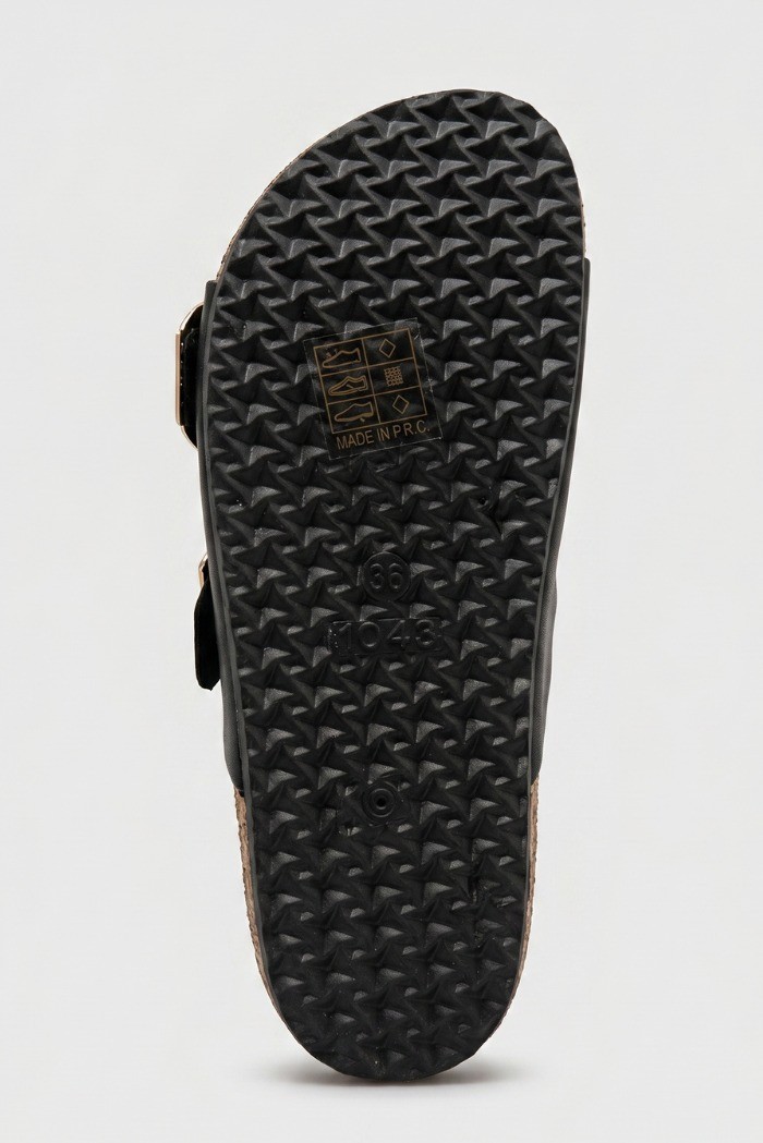 Renato Balestra ciabatta con doppia fascia e fibbie RB104 [694e381f]