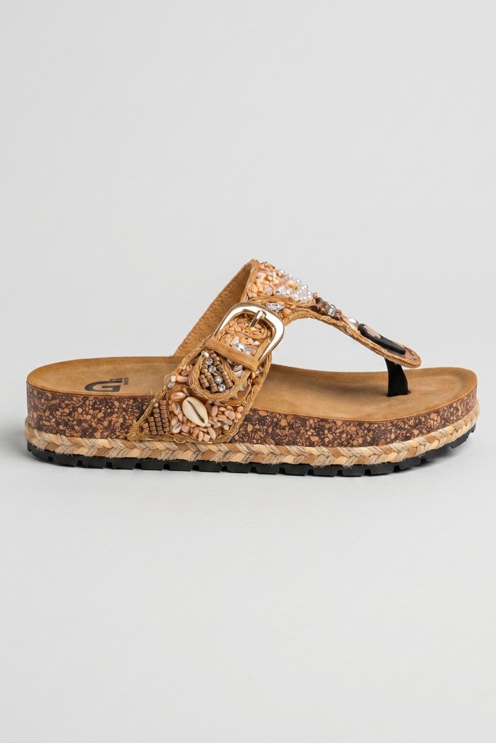 Gold & Gold infradito con fascia decorata FY06 [36ae79c6]