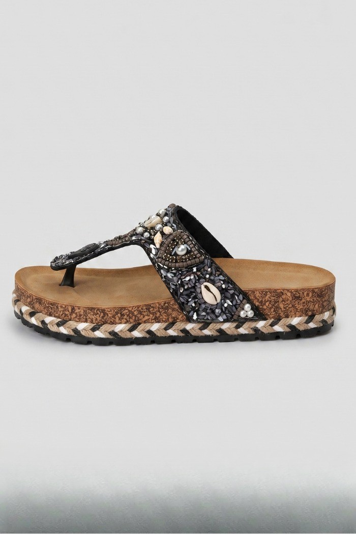 Gold & Gold infradito con fascia decorata FY06 [e409072c]