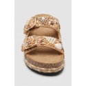 Gold & Gold ciabatta con doppia fascia decorata FY03 [49fdac80]