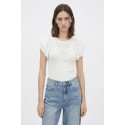 Influencer maglia manica corta con ricamo jacquard 05Q10372 [3cc4fd9a]