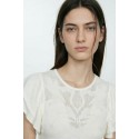 Influencer maglia manica corta con ricamo jacquard 05Q10372 [e5e2be97]