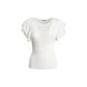 Influencer maglia manica corta con ricamo jacquard 05Q10372 [e0b2f989]