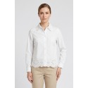 Fresh Flower camicia in popeline di cotone con trafori FD629 [b95ddd6c]