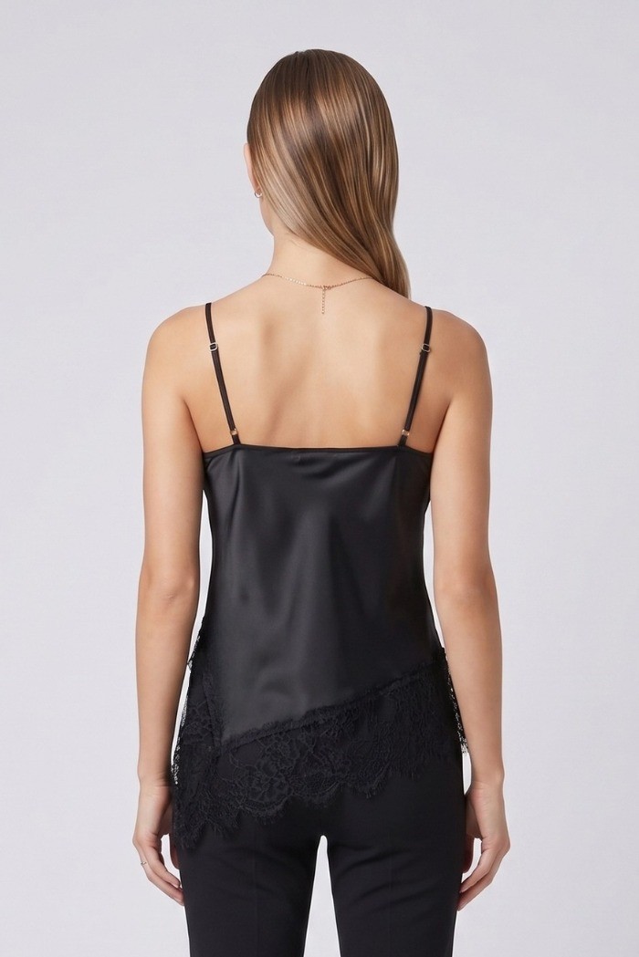 GM by Gai Mattiolo top con inserti in pizzo GM3887 [7d3e1c40]