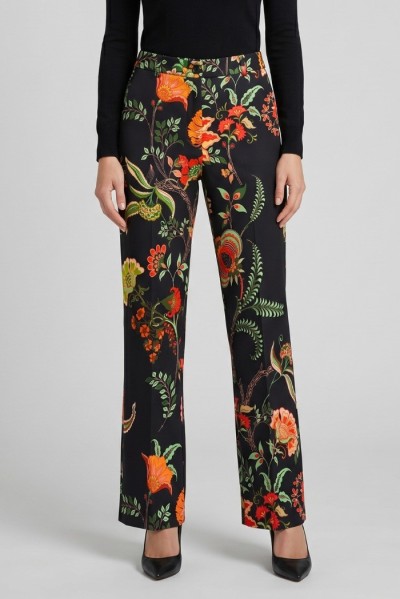 GM by Gai Mattiolo pantalone a fantasia floreale GM3776 [1d57b5ab]