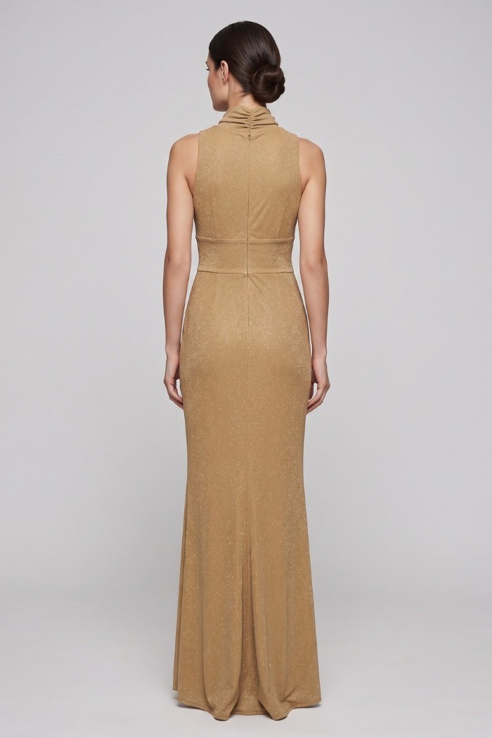GM by Gai Mattiolo abito lungo in lurex GM3750 [a6150a8d]