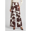 GM by Gai Mattiolo pantalone palazzo a fantasia rose GM3696 [d4f82130]