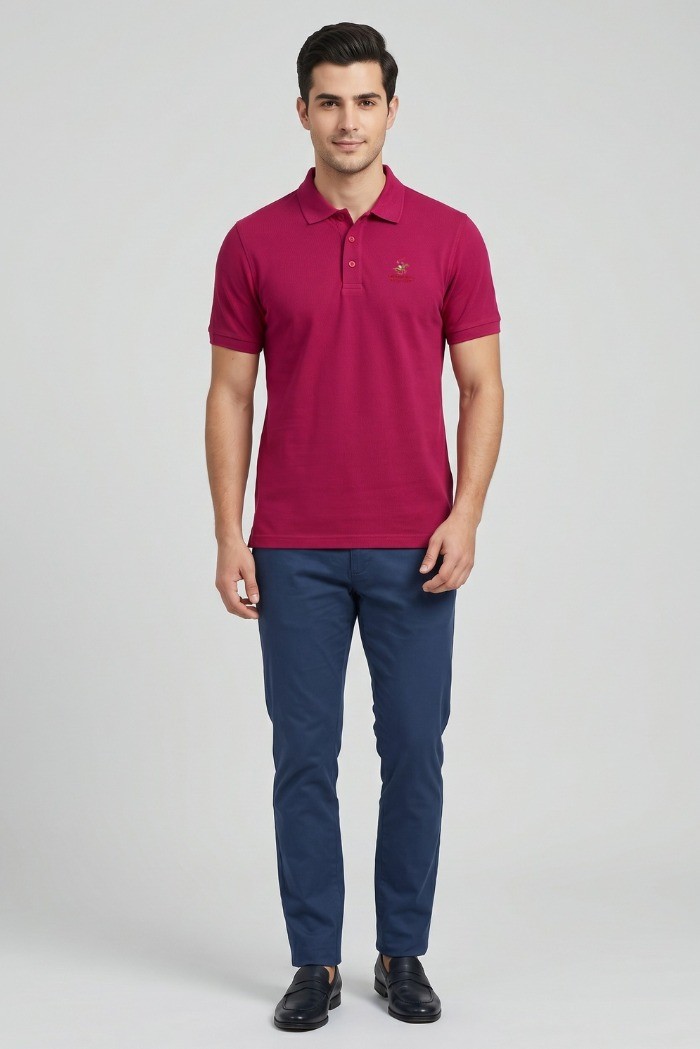 Beverly Hills Polo Club polo in piquet di cotone P450124 [9ecedb67]