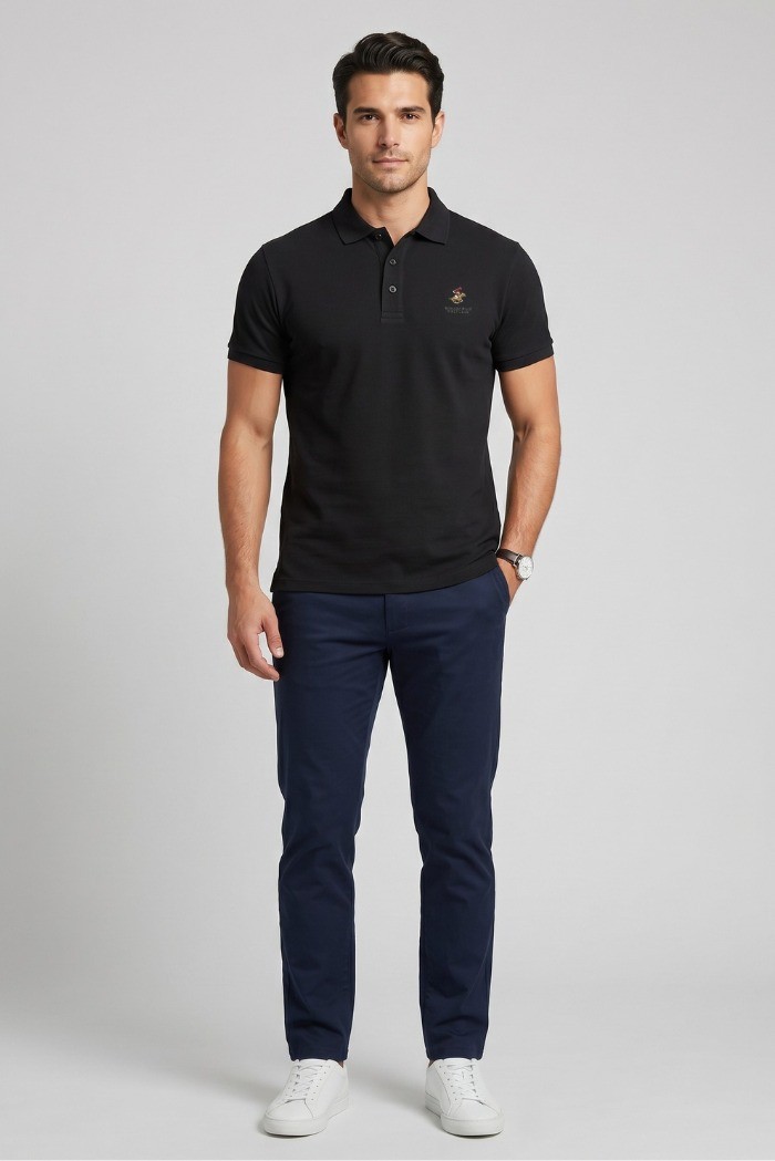 Beverly Hills Polo Club polo in piquet di cotone P450124 [d0d5e9ad]
