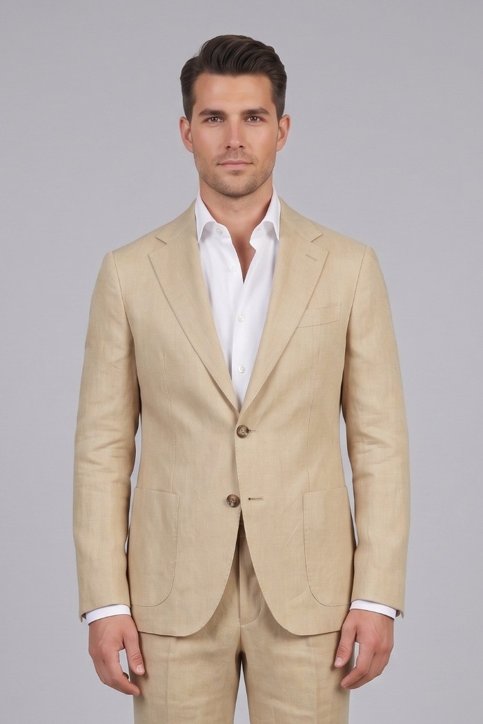 Privat Fashion abito monopetto in lino Merini-abs702 [2190796f]