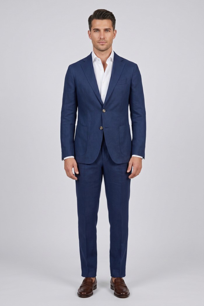 Privat Fashion abito monopetto in lino Merini-abs702 [f063e669]