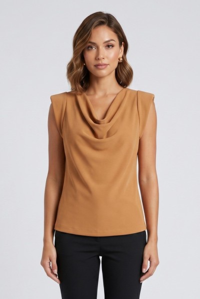 GM by Gai Mattiolo blusa in tessuto fluido GM3350 [d70cd9d9]