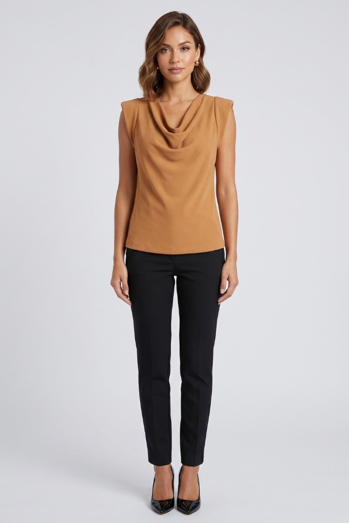 GM by Gai Mattiolo blusa in tessuto fluido GM3350 [b9375bd0]