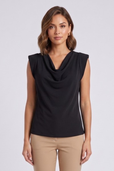 GM by Gai Mattiolo blusa in tessuto fluido GM3350 — 805219040079992_2