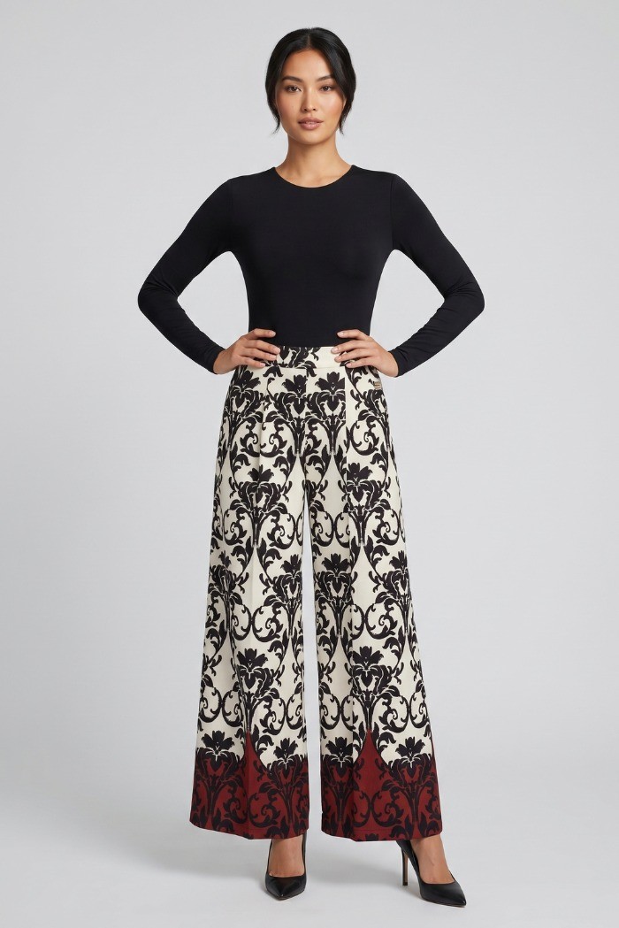 GM by Gai Mattiolo pantalone a fantasia all-over GM3404 [31efdada]