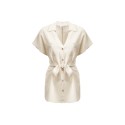 Influencer camicia safari in viscosa e lino 05T0076 [a51d9329]